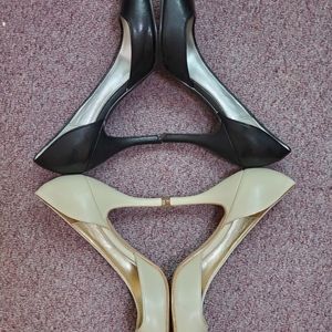 Black and cream color Rampage shoes